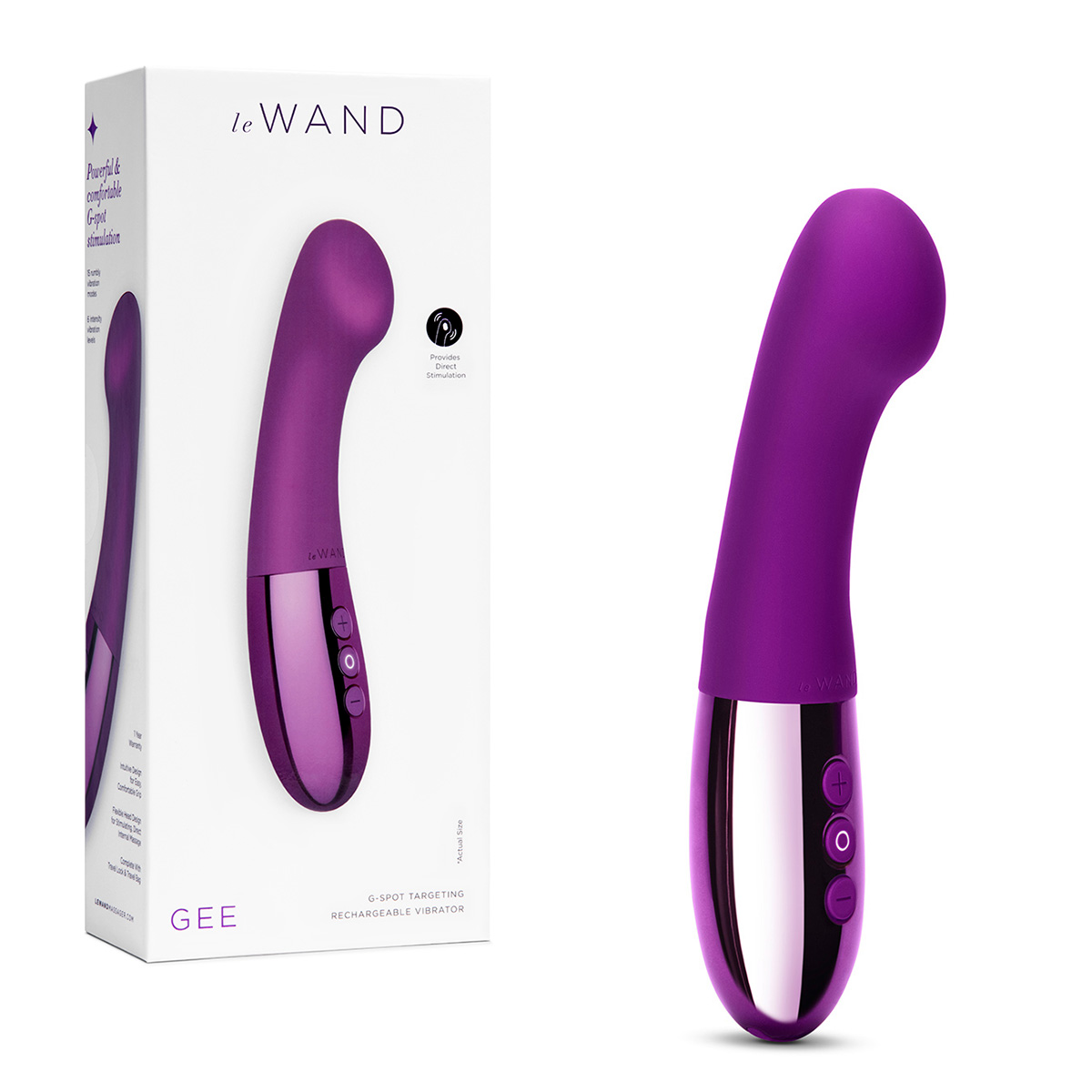 le WAND Многоскоростной стимулятор для точки G le WAND GEE вишневый