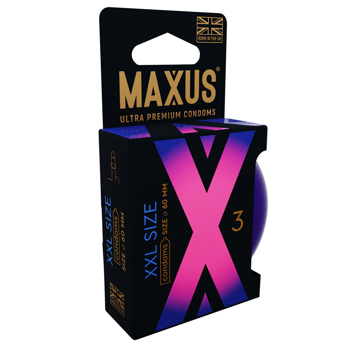 Maxus Презервативы увеличенные MAXUS XXL №3 в железном кейсе