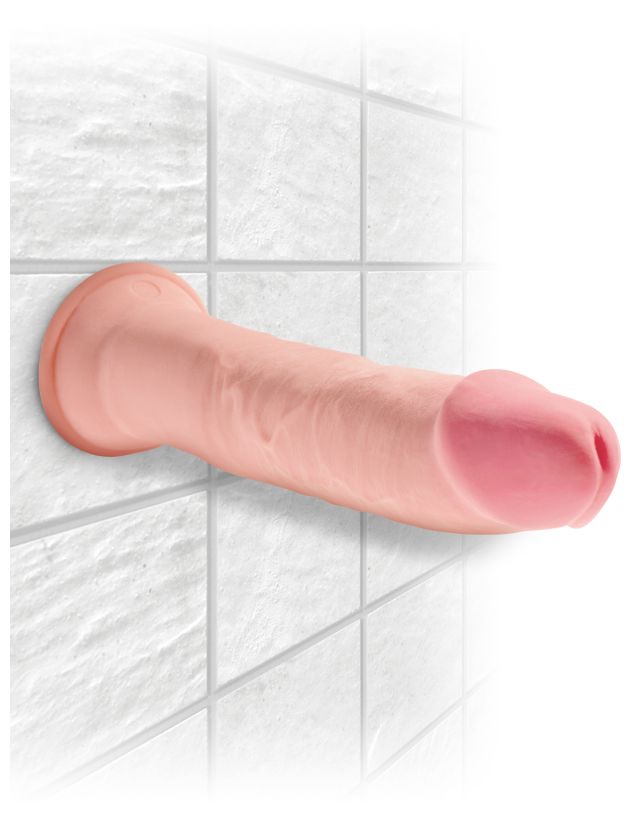 Фаллоимитатор на присоске King Cock Plus 9 Triple Density Cock - Flesh