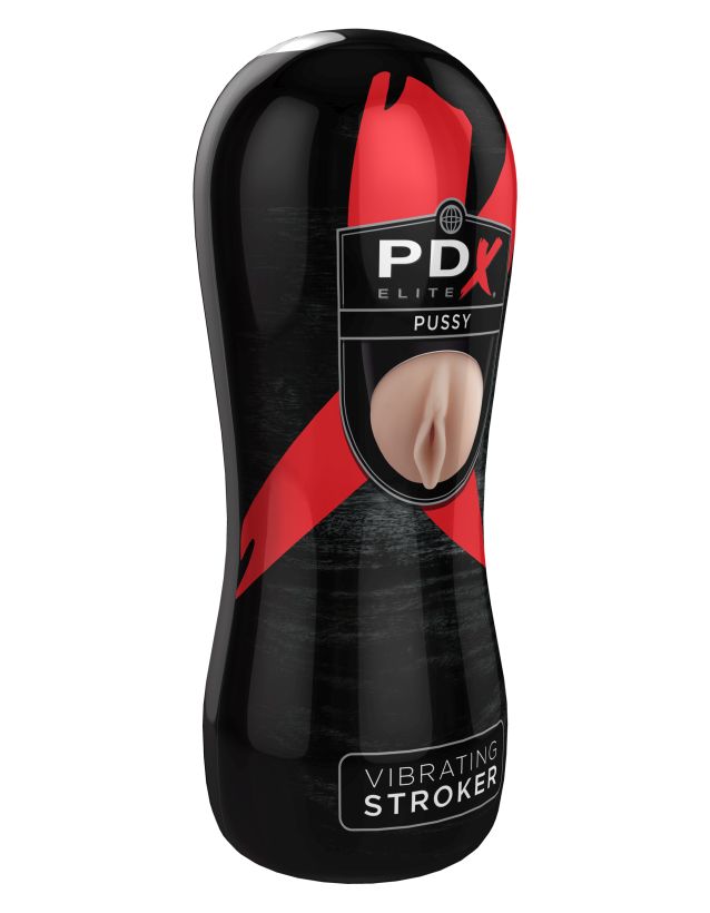 Мастурбатор-вагина в тубе с вибрацией PDX ELITE Vibrating Pussy Stroker