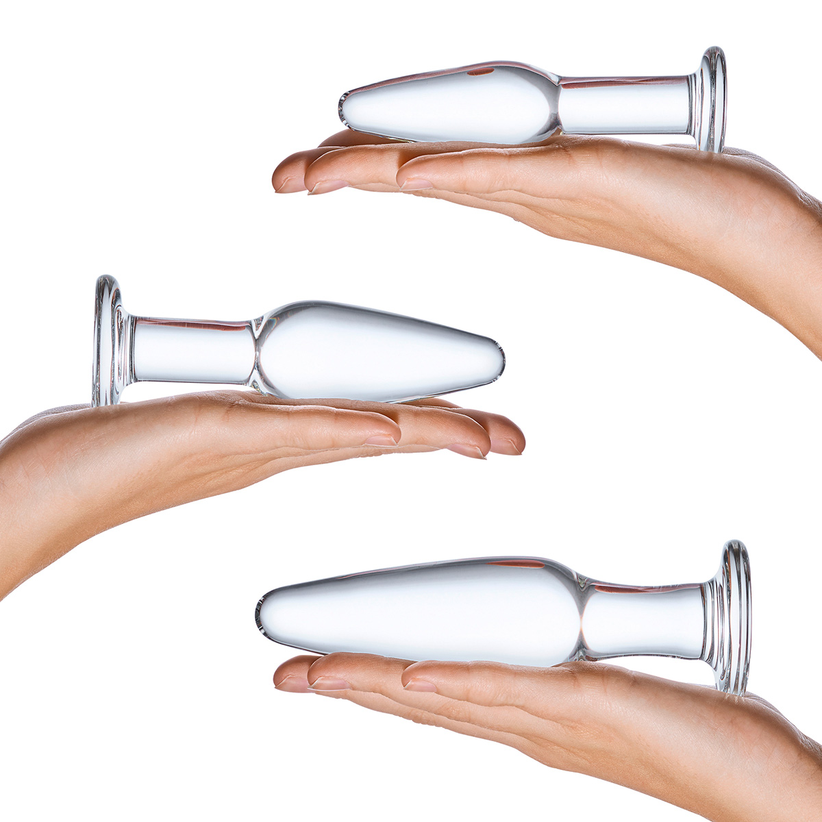 Glas Сет из 3-х стеклянных анальных пробок ANAL TRAINING SET