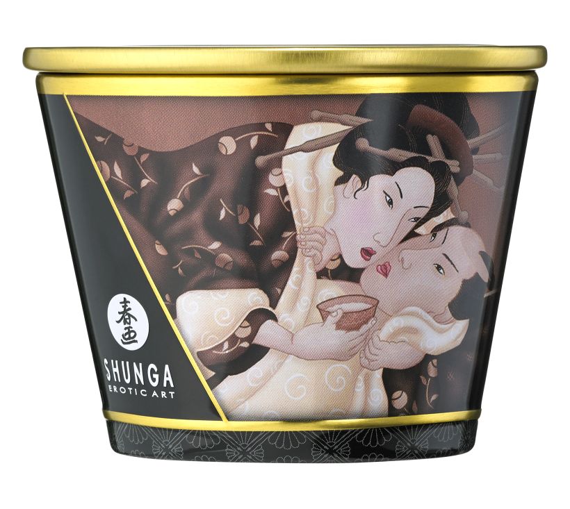 Массажное аромамасло в виде свечи, Excitation Chocolate, Шоколад, 170 мл