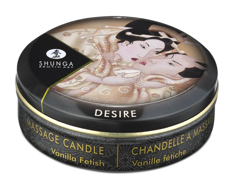 Массажное аромамасло в виде свечи, Vanilla Fetish, Ванильный фетиш, 30 мл