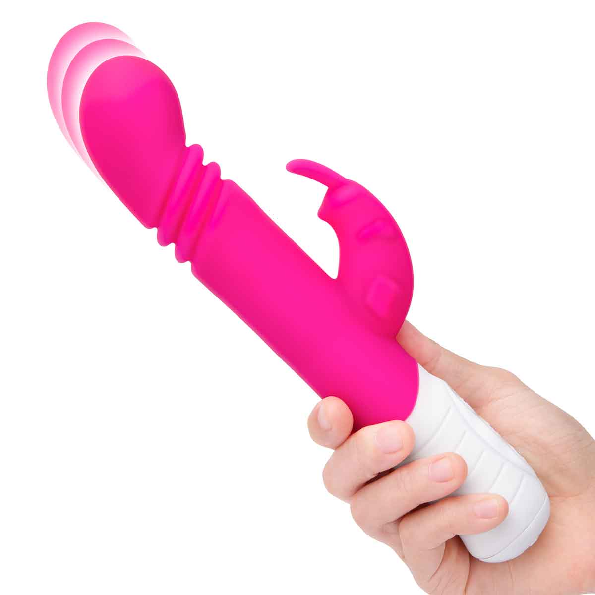 Rabbit Essentials Небольшой тонкий розовый массажер для G-точки SLIM SHAFT THRUSTING G-SPOT RABBIT