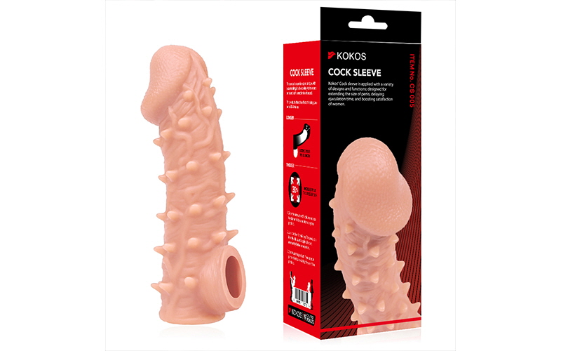 Насадка на фаллос с бугорками COCK SLEEVE CS.005-L (большой)