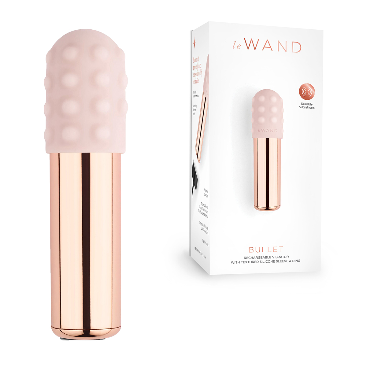 le WAND Люксовый мини-вибратор le WAND Bullet розовое золото