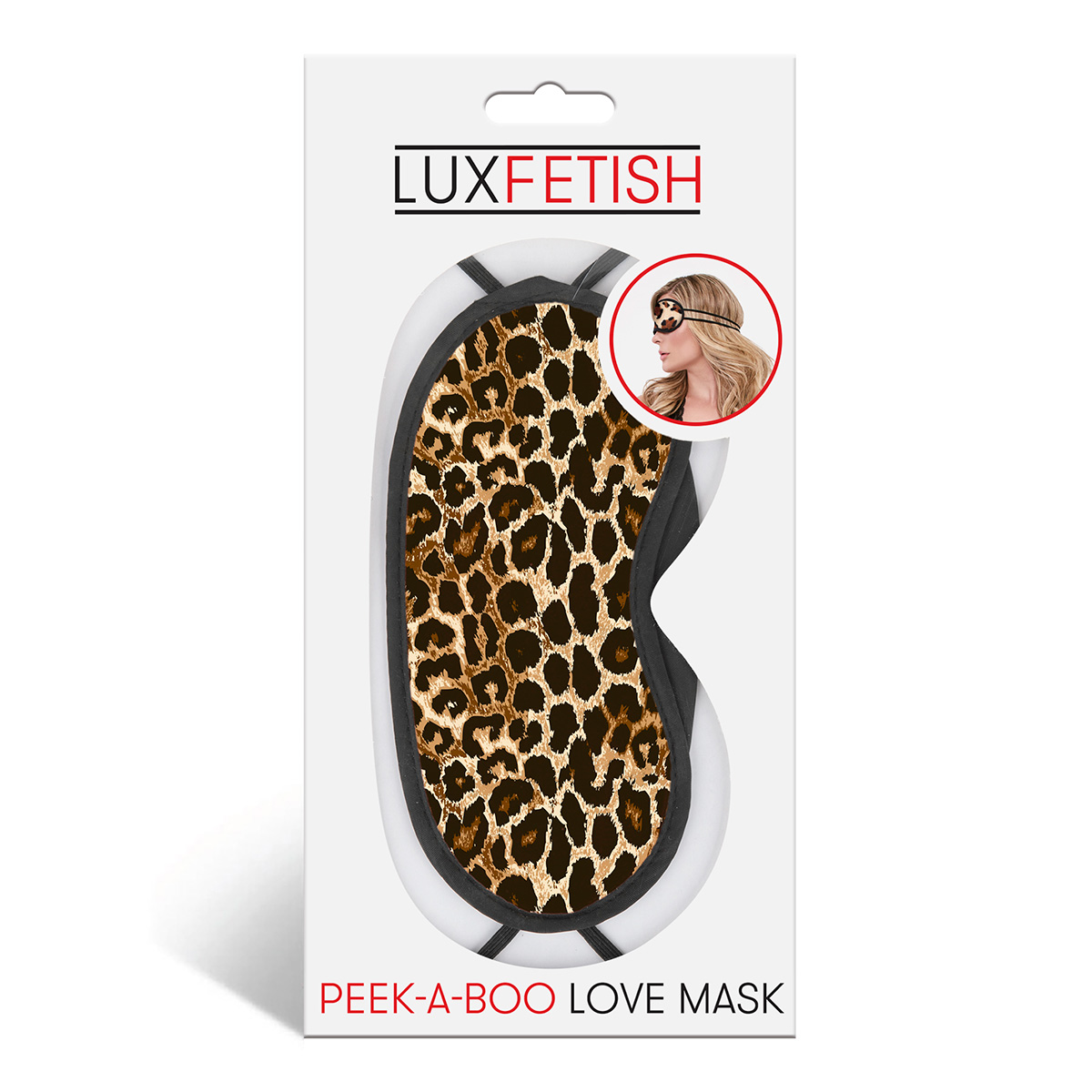 Lux Fetish Маска леопардовая на глаза PEEK-A-BOO LOVE MASK