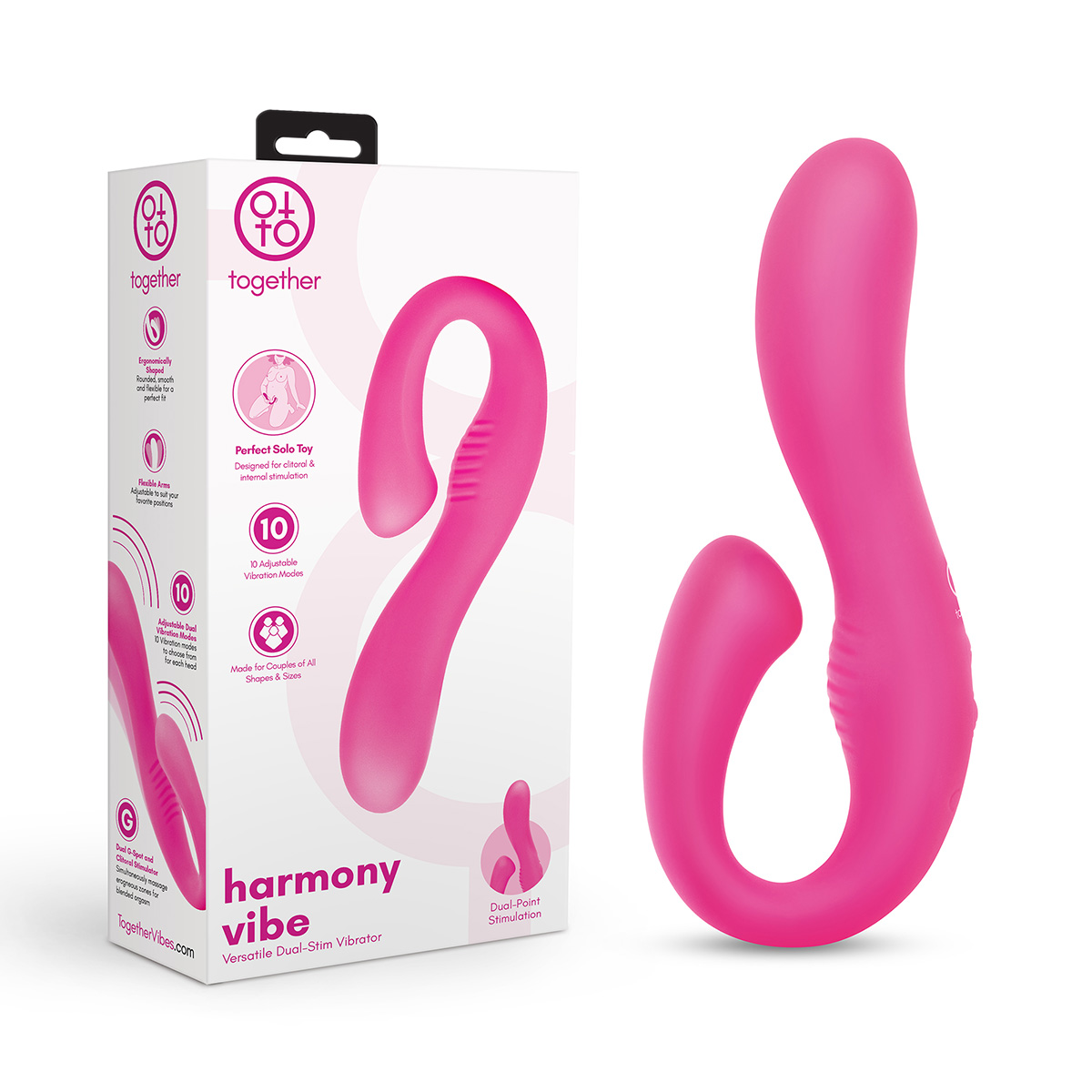 Together Toy Вибромассажер с двойной стимуляцией Harmony Vibe