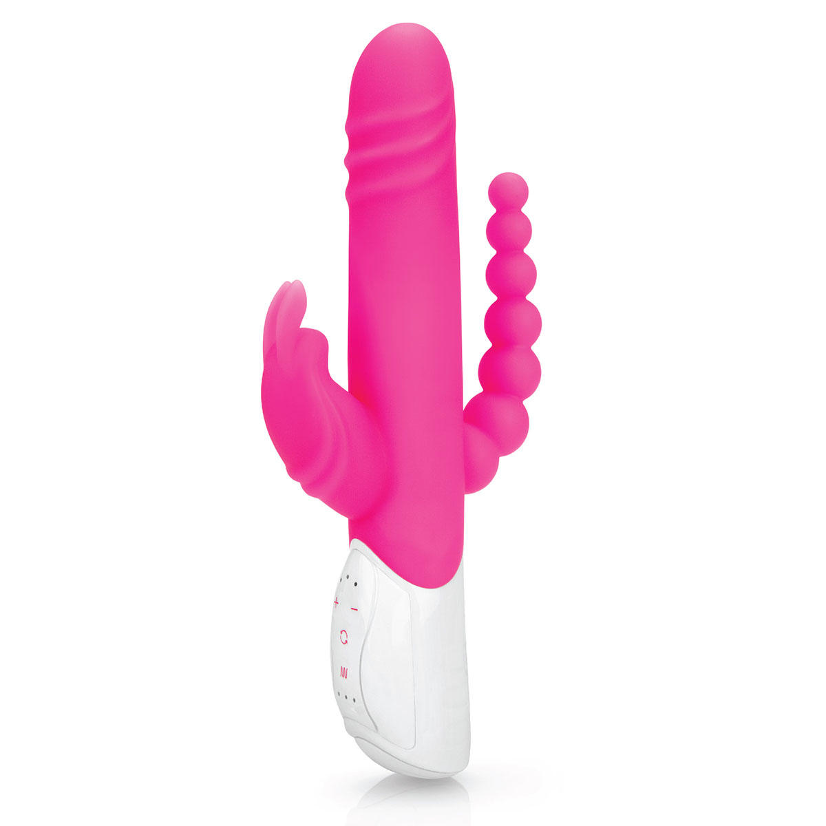 Rabbit Essentials Кролик-вибратор для двойного проникновения DOUBLE PENETRATION розовый
