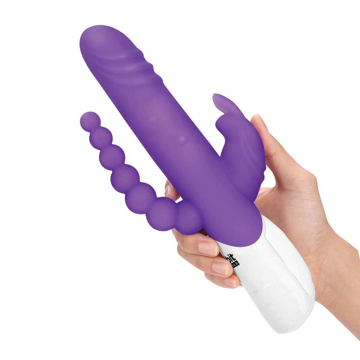 Rabbit Essentials Кролик-вибратор для двойного проникновения DOUBLE PENETRATION фиолетовый