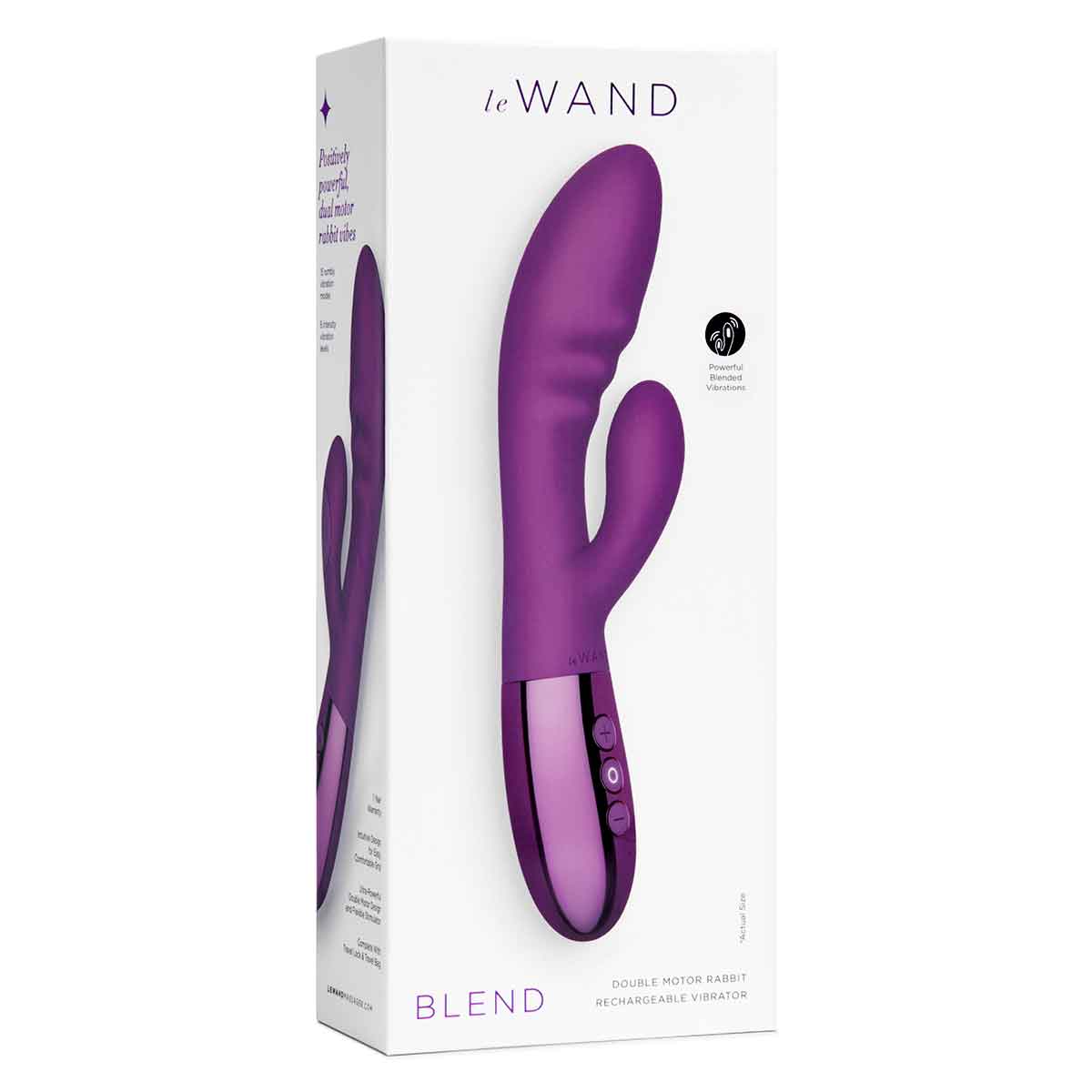 le WAND Вибромассажер с двойной стимуляцией le WAND BLEND фиолетовый