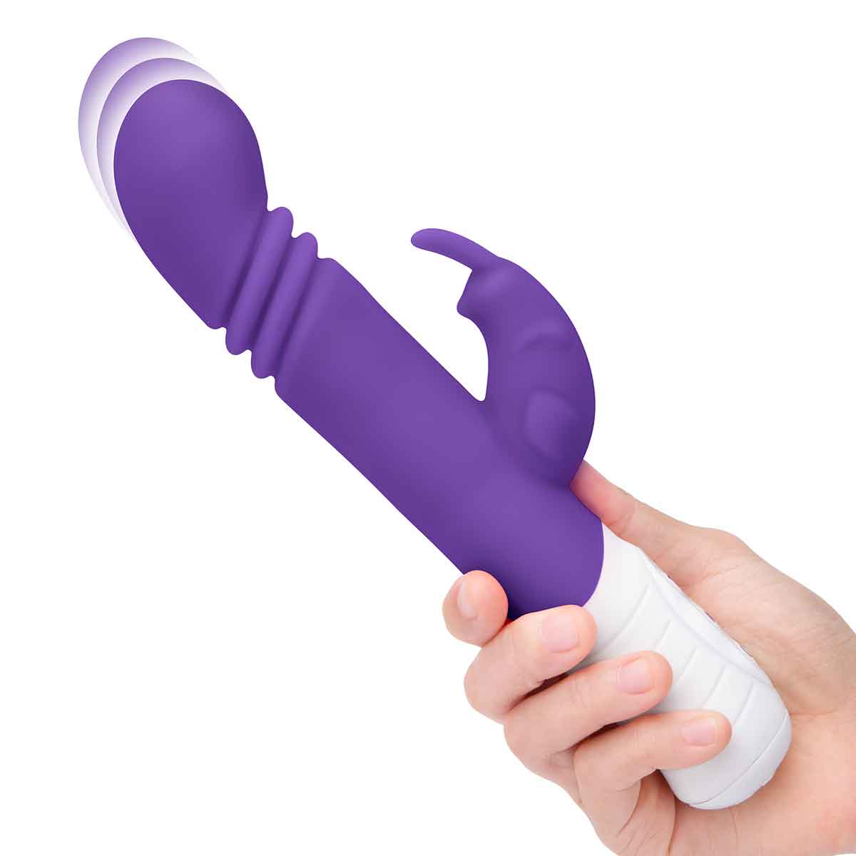 Rabbit Essentials Небольшой тонкий фиолетовый массажер для G-точки SLIM SHAFT THRUSTING G-SPOT RABBIT