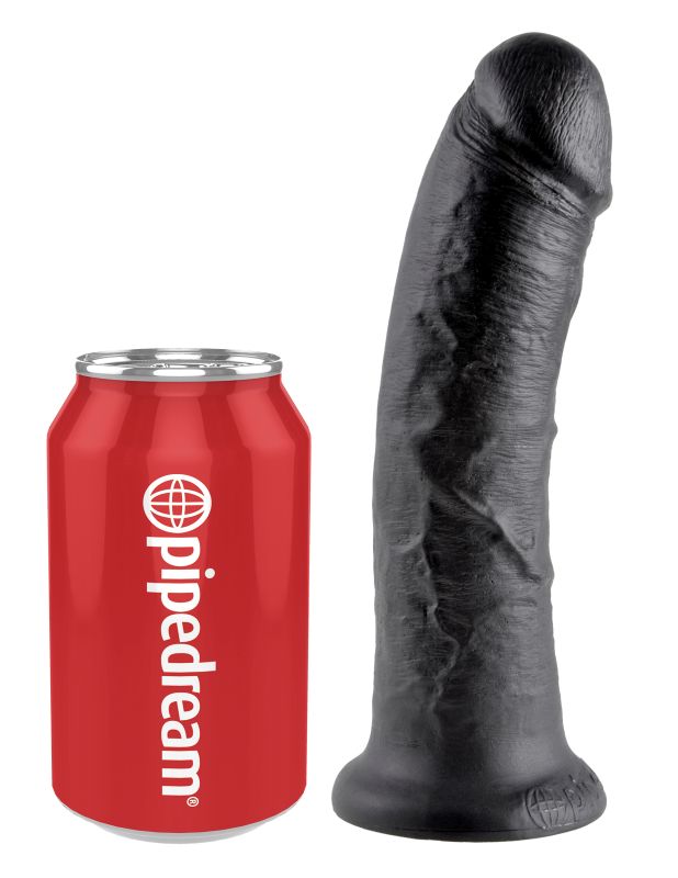 Фаллоимитатор на присоске черный King Cock 8