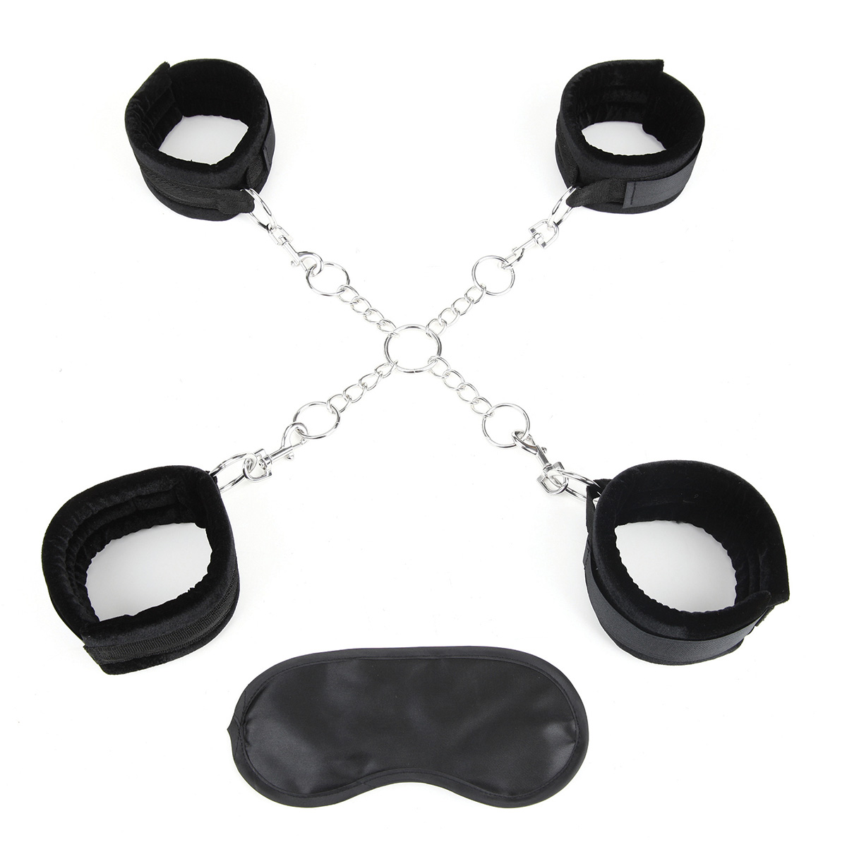 Lux Fetish Оковы для лодыжек и рук Deluxe Chain Hogtie Set