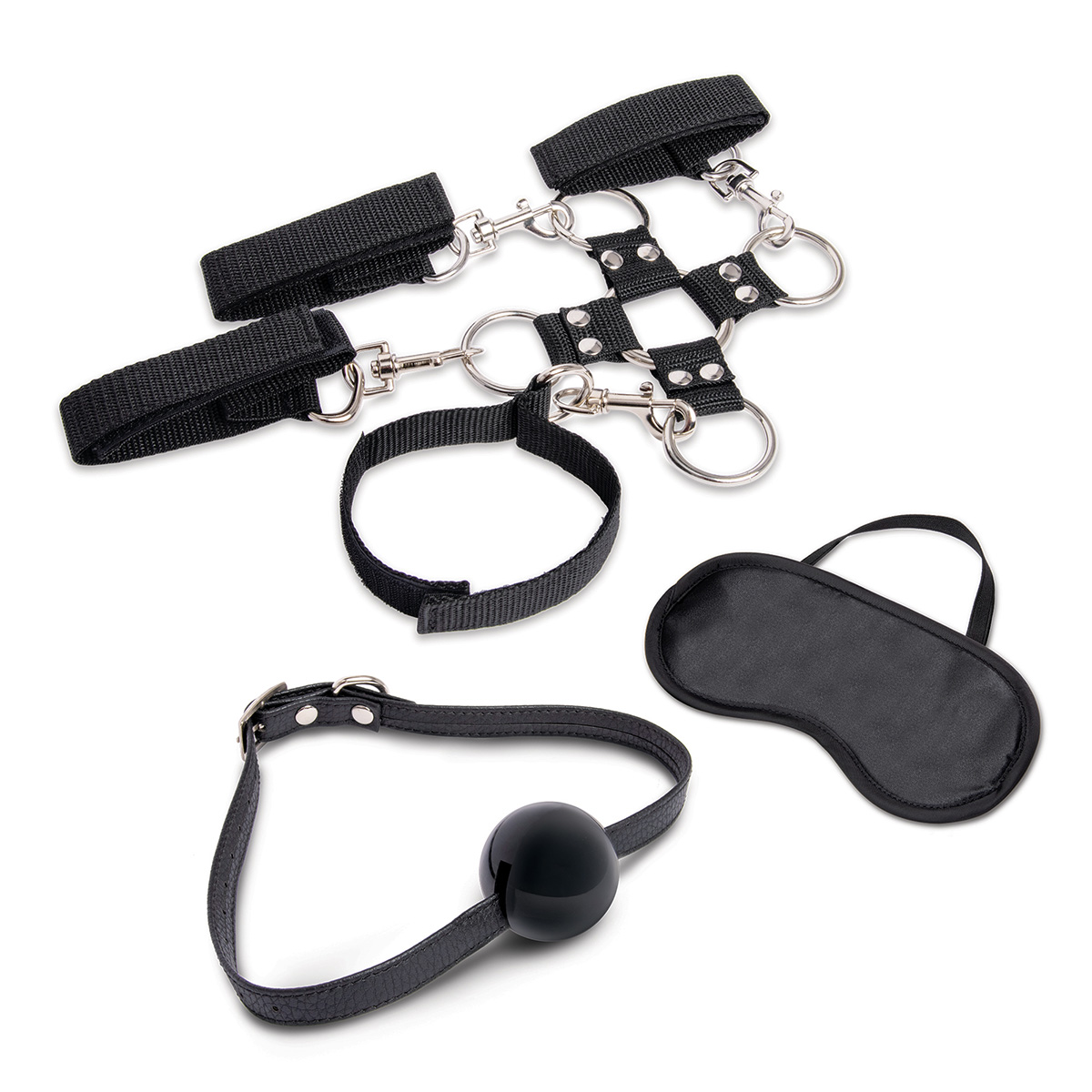 Lux Fetish Набор для фиксации из 7 предметов Hogtie & Ball Gag Kit