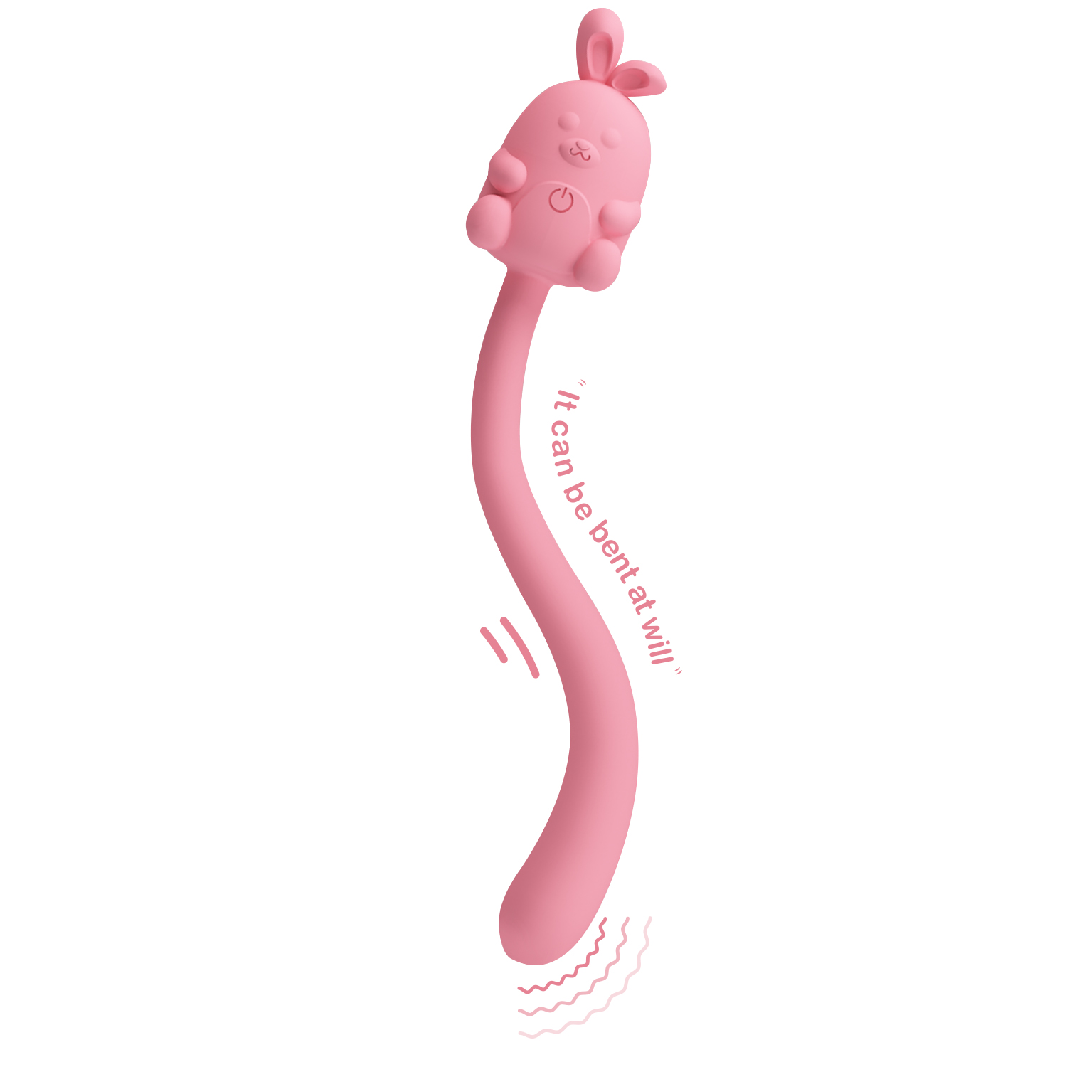 Мини-вибростимулятор Cute Bunny, розовый