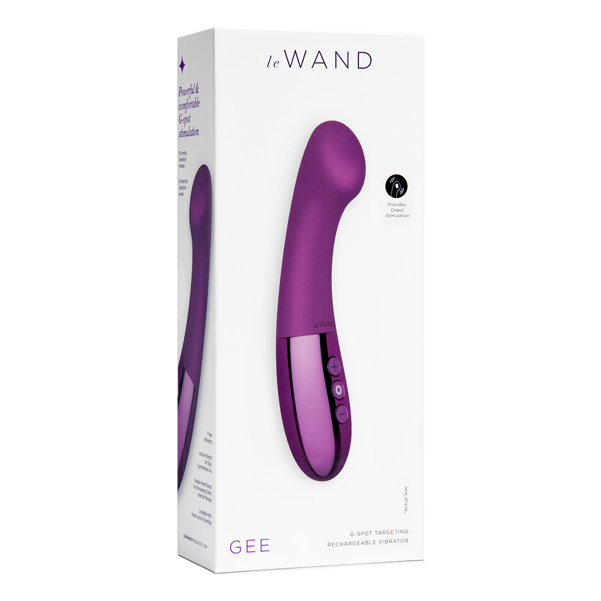 le WAND Многоскоростной стимулятор для точки G le WAND GEE вишневый