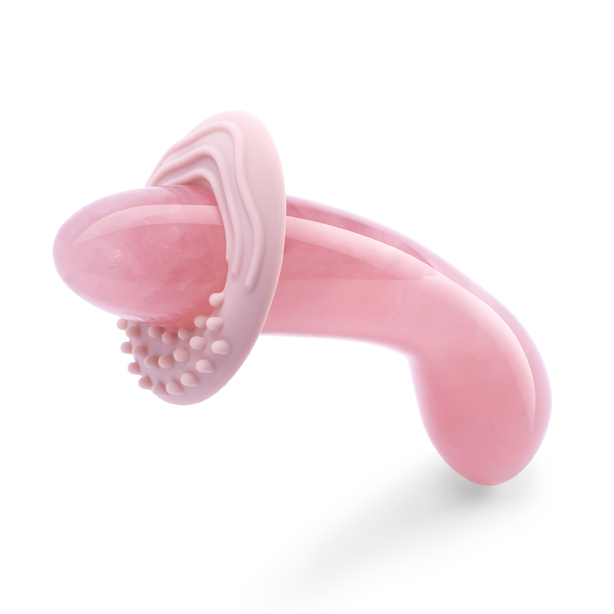 le WAND Массажер для G-точки le WAND Crystal G-Wand розовый кварц