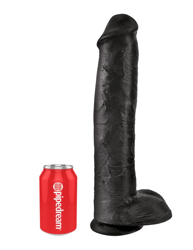Фаллоимитатор-гигант черный King Cock 15 Cock with Balls