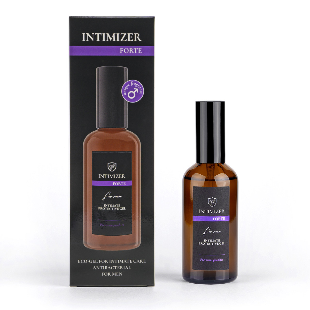 Intimizer Эко-гель для интимного ухода атибактериальный мужской Intimizer FORTE 100 мл