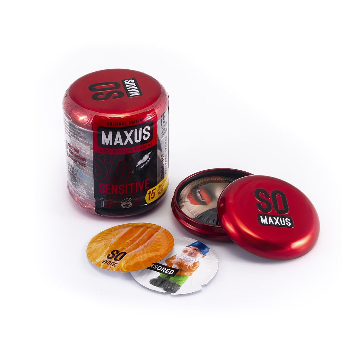 Maxus Презервативы ультратонкие MAXUS Sensitive №15 в большом кейсе