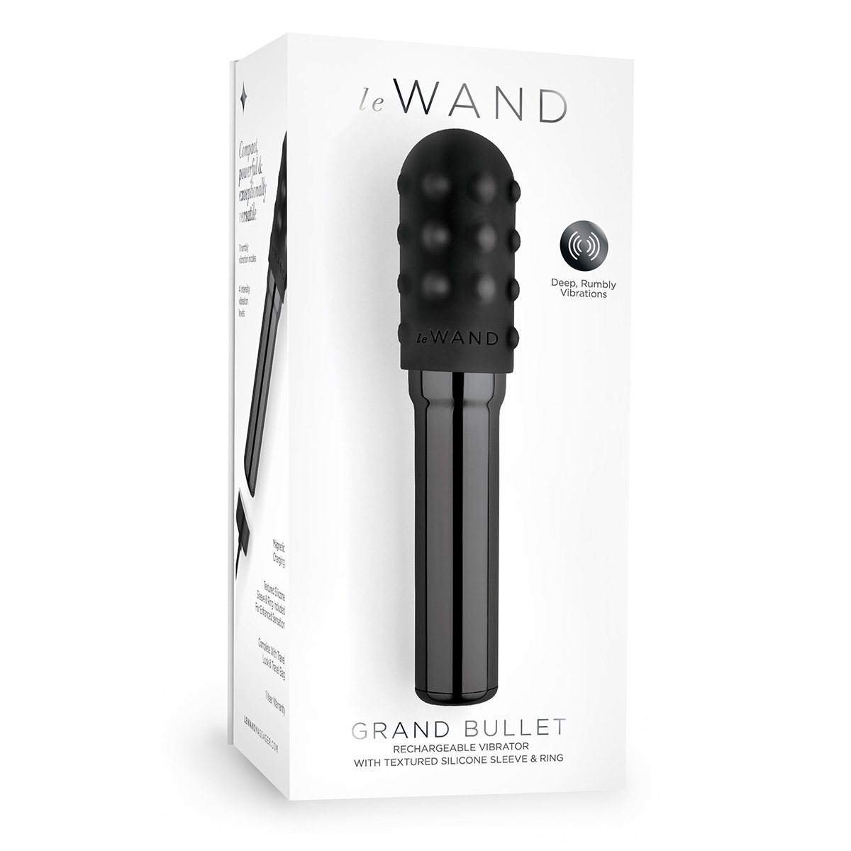 le WAND Люксовый вибратор le WAND Grand Bullet темный графит