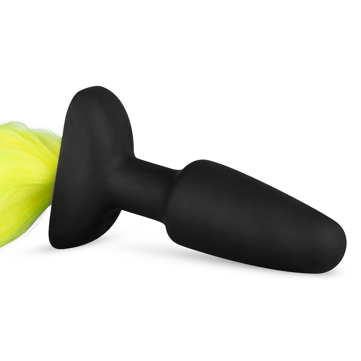 EasyToys Силиконовый плаг с желтым хвостом Butt Plug With Tail