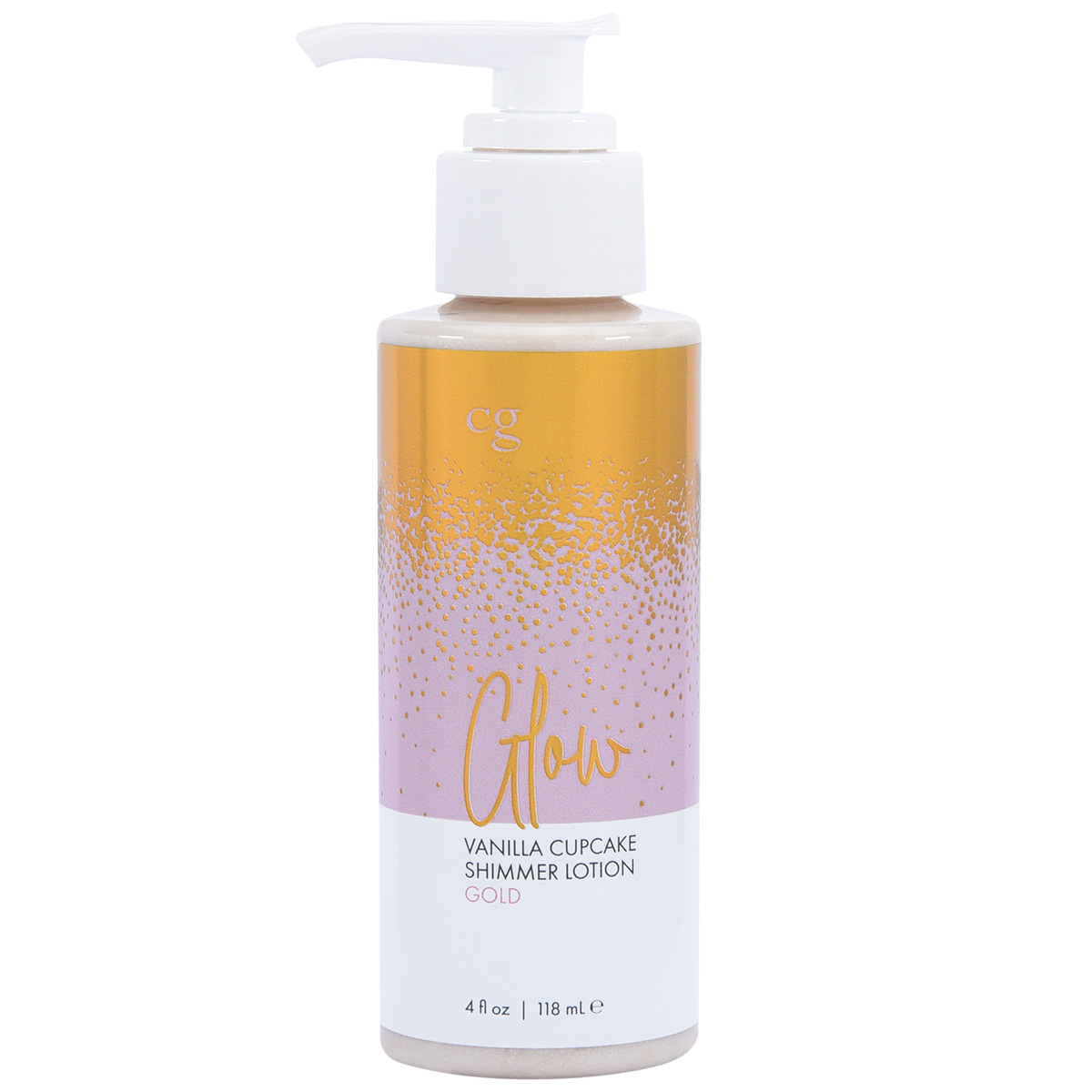 CG Мерцающий лосьон для тела CG GLOW Vanilla Cupcake Shimmer Lotion золотые блестки 118 мл