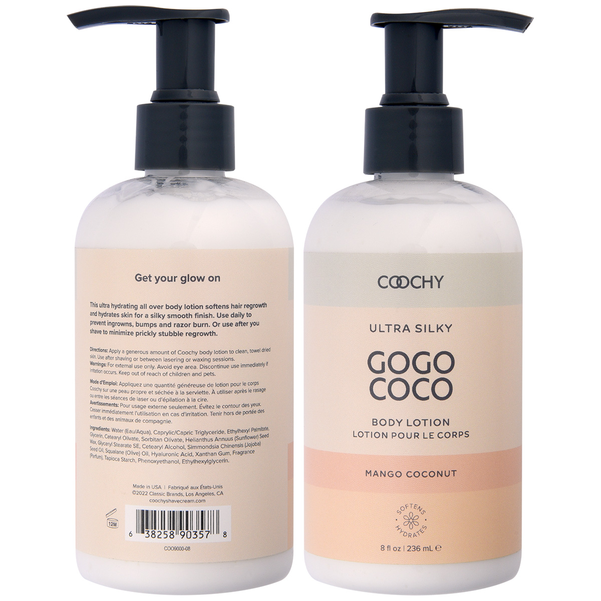 Coochy Ультраувлажняющий лосьон для тела COOCHY Ultra Silky Body Lotion манго, кокос 136 мл