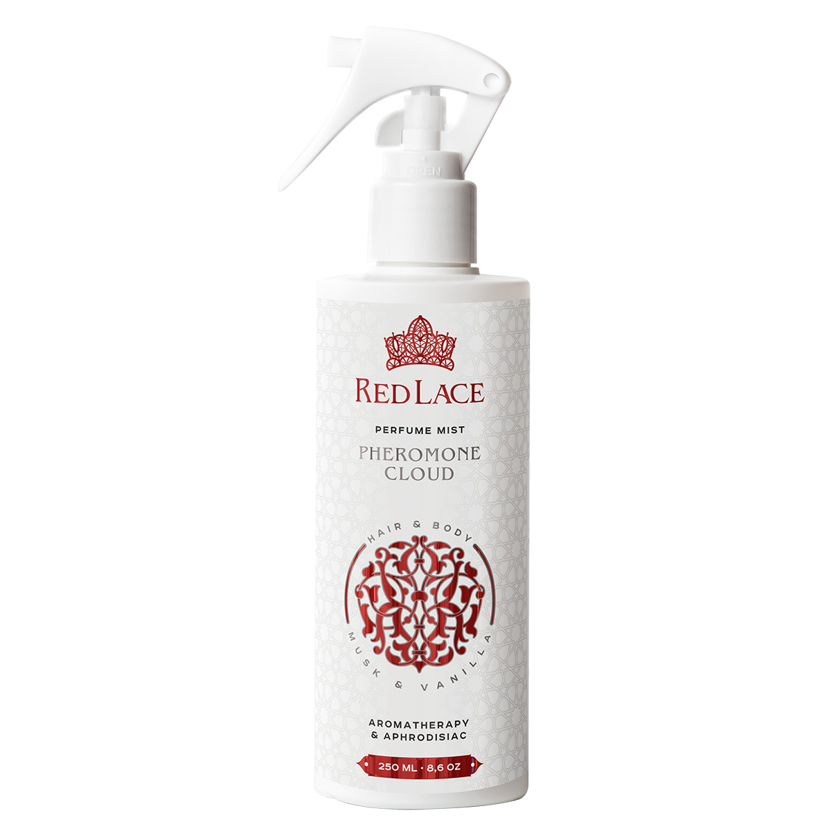 Red Lace Парфюмированный мист с феромонами Red Lace Pheromone Cloud Ваниль & Белый мускус 250 мл
