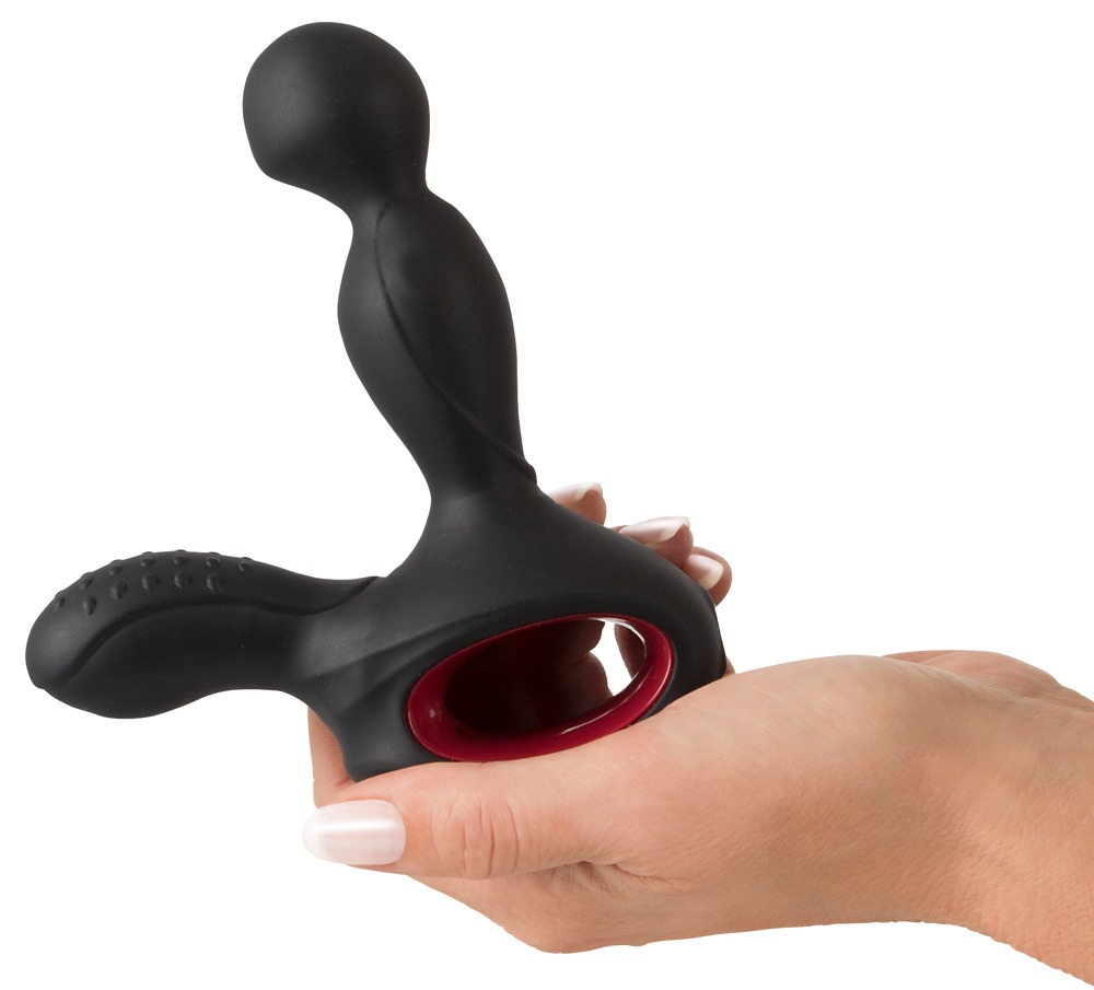 Вибромассажер простаты с нагревом и ротацией Silicone Prostate Plug
