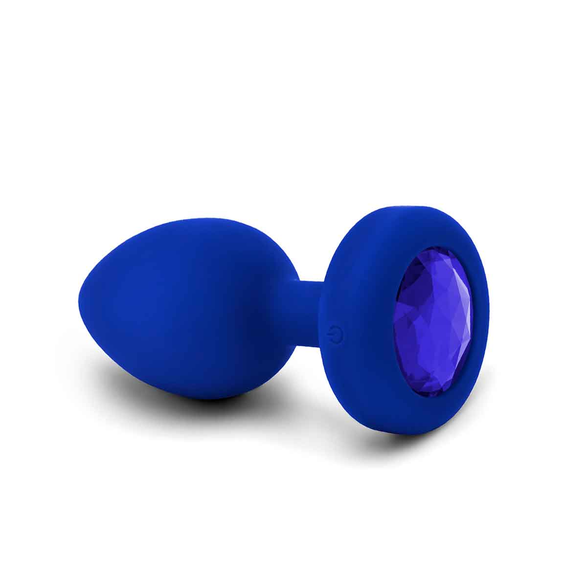b-Vibe Вибрирующая втулка Vibrating Jewel Plug L/XL цвета синий сапфир
