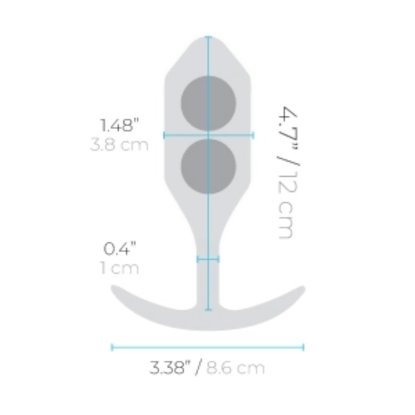 b-Vibe Профессиональная пробка для ношения B-vibe Snug Plug 3 лайм