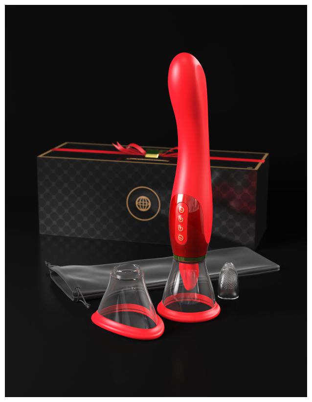 Двухсторонний вибростимулятор Fantasy For Her Ultimate Pleasure 24K Gold Luxury Edition