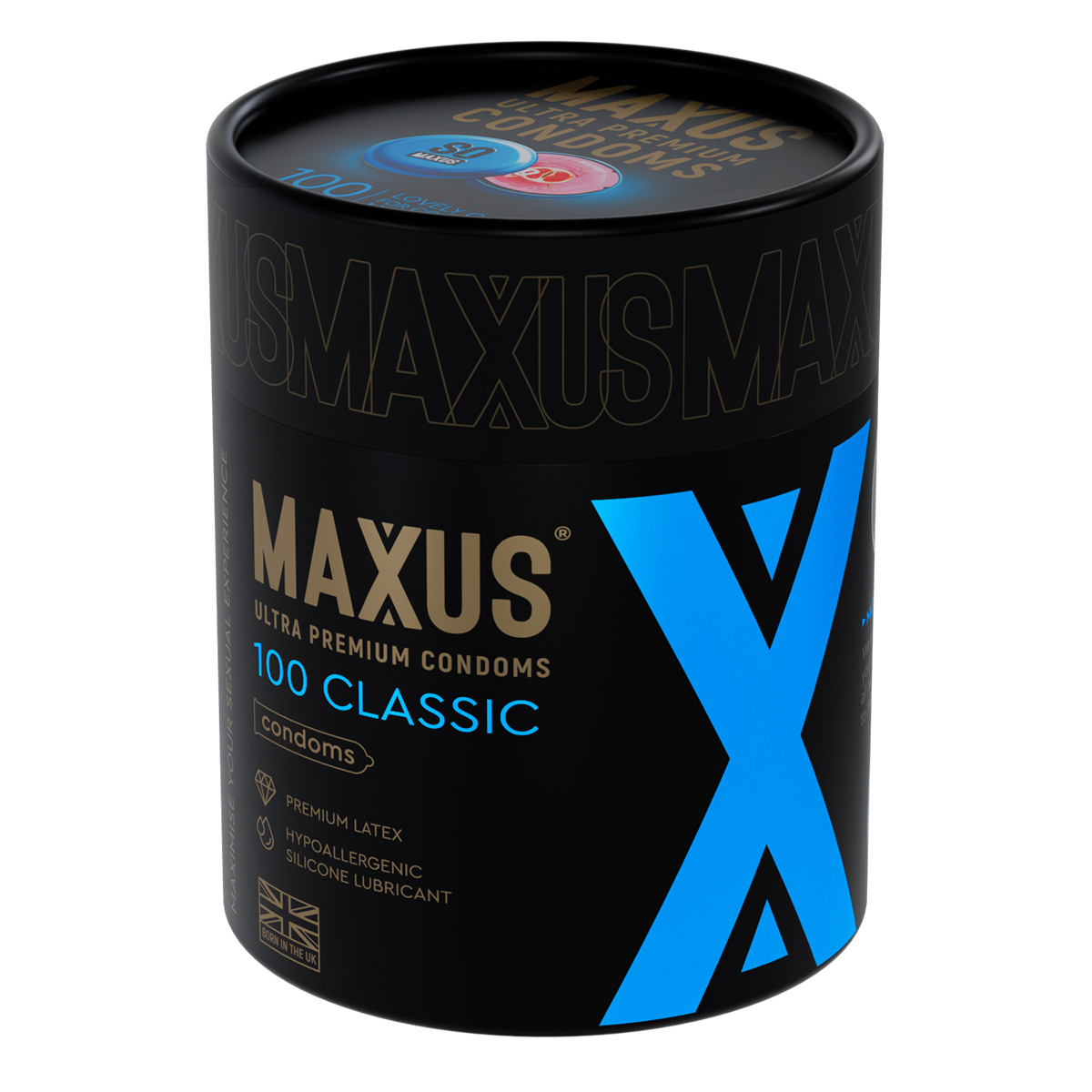 Maxus Презервативы в тубусе классические MAXUS CLASSIC - 1 уп (100 шт)