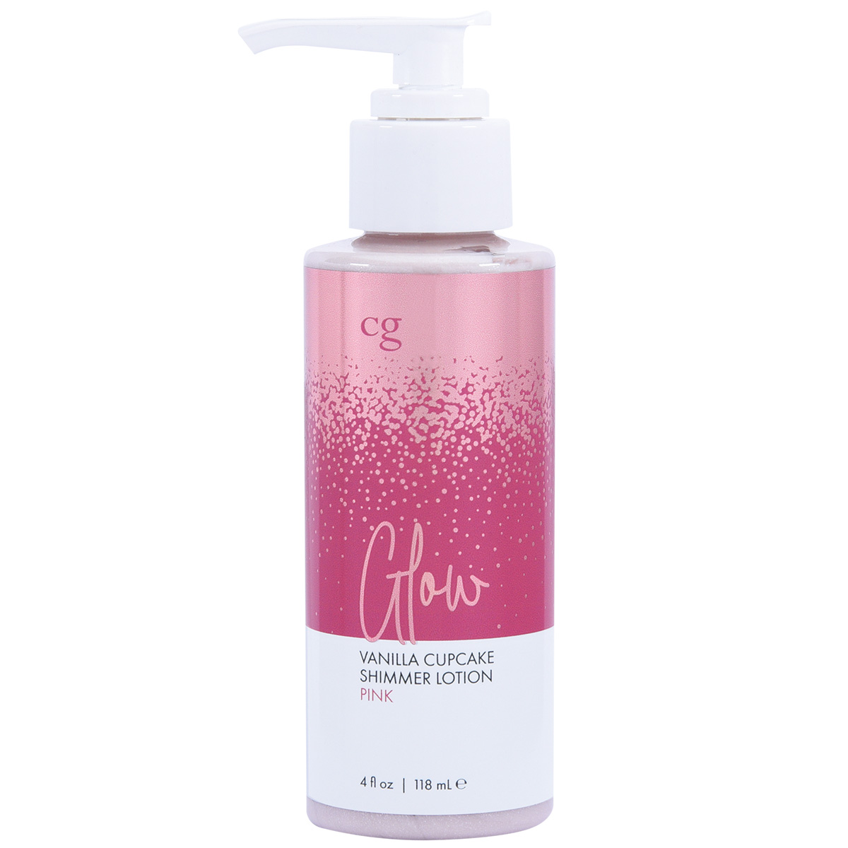 CG Срок до 30.08.2026 Мерцающий лосьон для тела CG GLOW Vanilla Cupcake Shimmer Lotion розовые блестки 118 мл