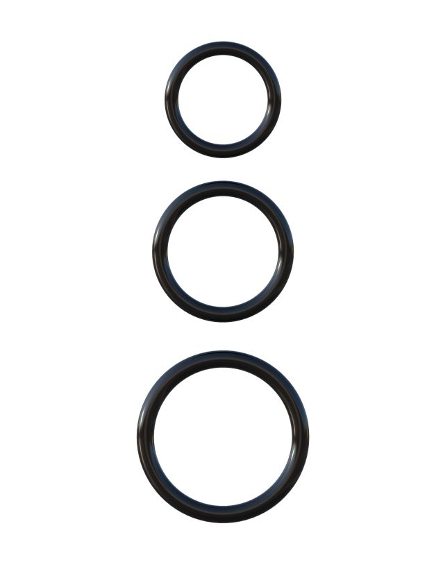Набор эрекционных колец Fantasy C-Ringz Silicone 3-Ring Stamina Set