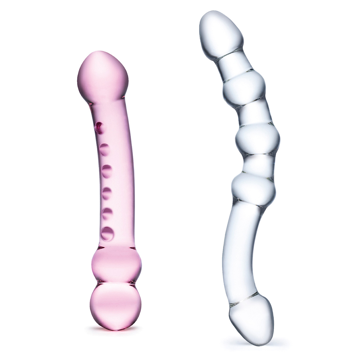 Glas Сет из 2-х стеклянных двухголовых дилдо PLEASURE SET