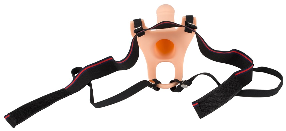 Силиконовый полый страпон на ремнях Silicone Strap-on by You2Toys