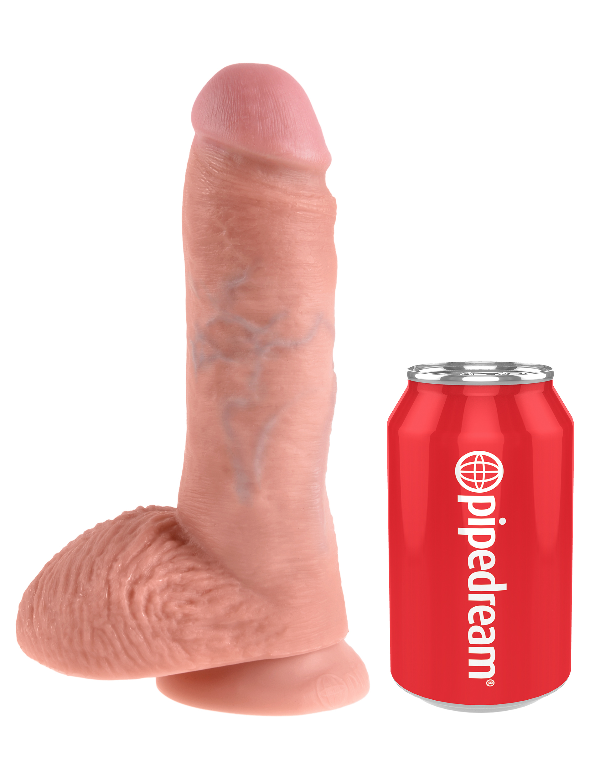 Фаллоимитатор на присоске 8 Cock with Balls