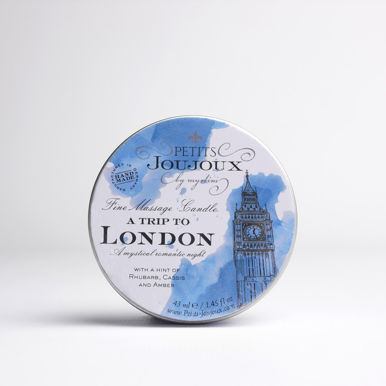 Petits JouJoux - a Trip to London Аромат–Ревень, амбра, черная смор, массажное масло 33 г