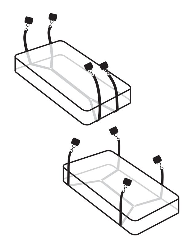 Фиксация Fetish Fantasy Series Limited Edition Wraparound Mattress Restraints - Black