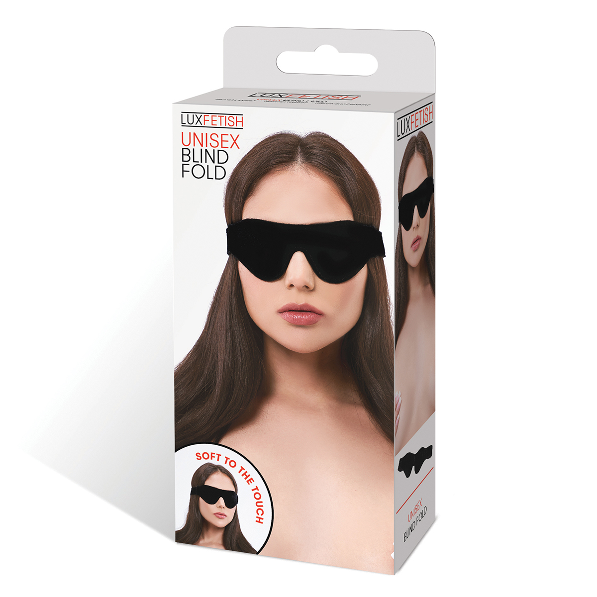 Lux Fetish Черная мягкая маска на глаза Unisex Blindfold