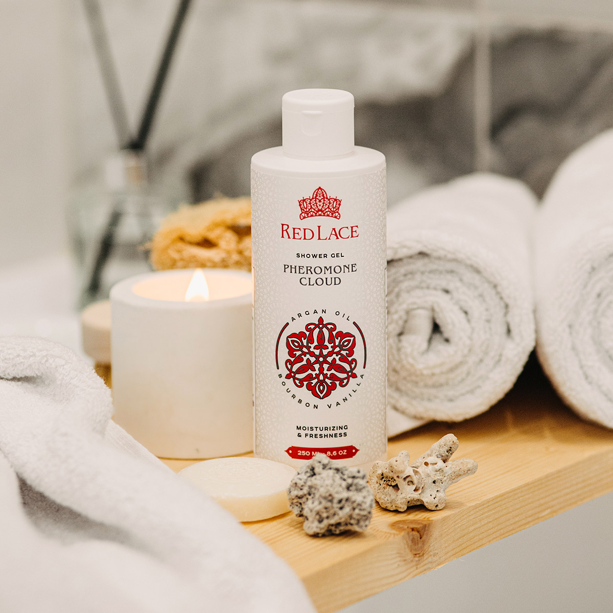 Red Lace Гель для душа с феромонами Red Lace Pheromone Cloud Бурбонская Ваниль & Аргановое Масло 250 мл