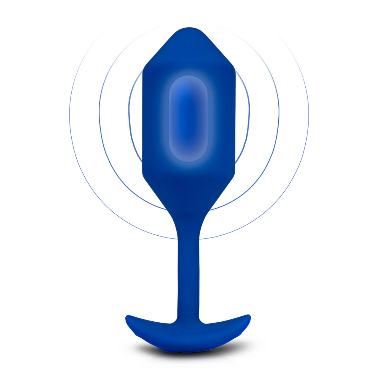b-Vibe Профессиональная пробка для ношения с вибрацией синяя B-Vibe Vibrating Snug Plug 4