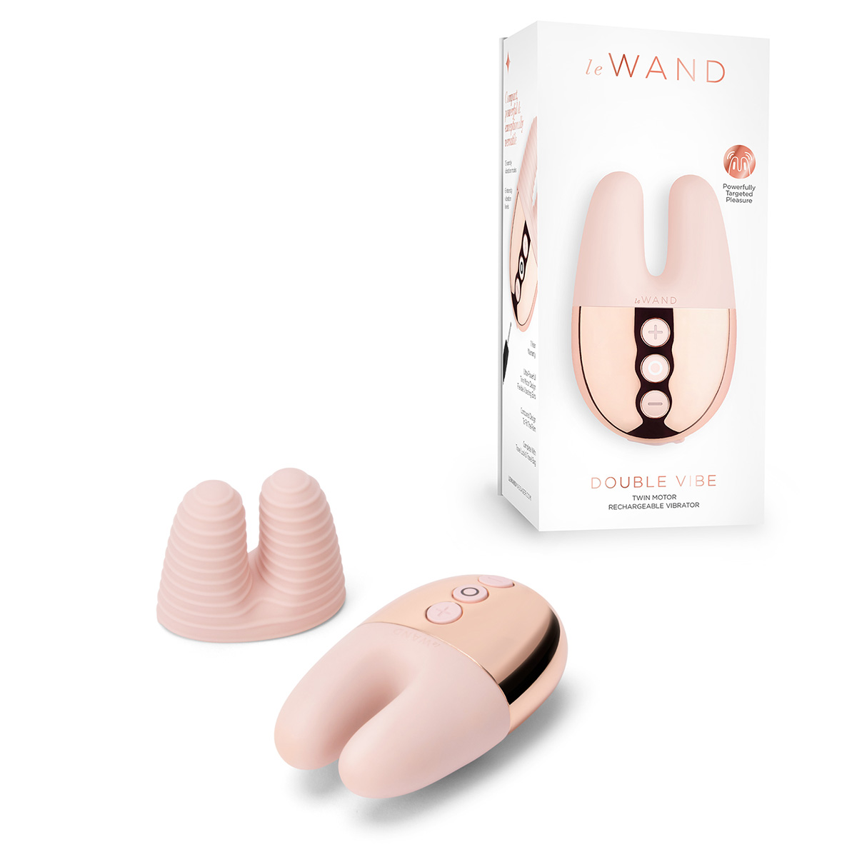 le WAND Массажер с двойной вибрацией le WAND Double Vibe розовое золото