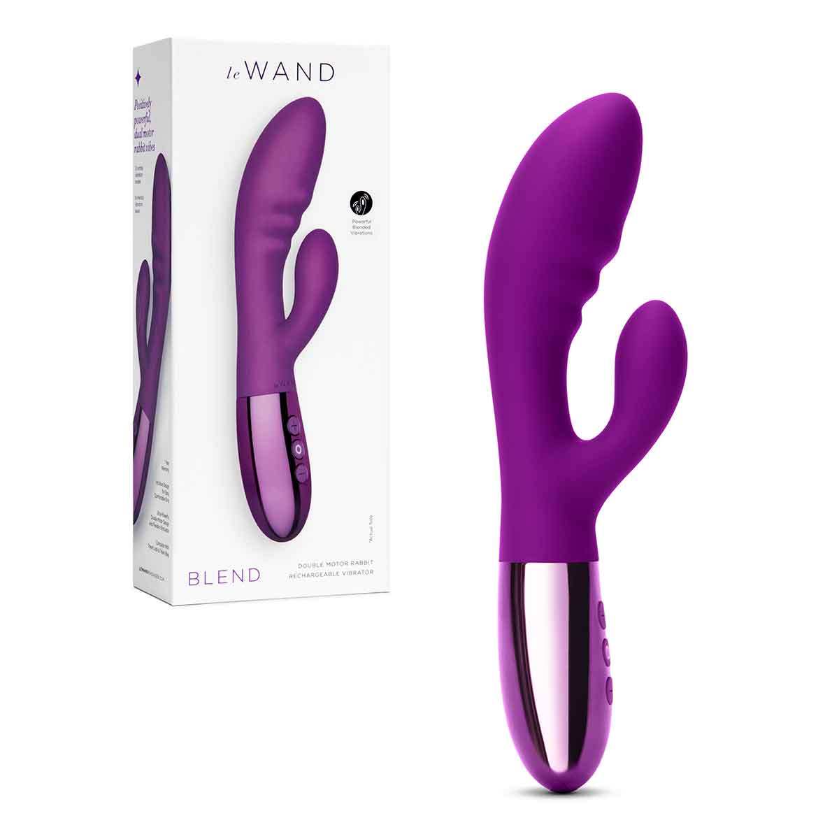 le WAND Вибромассажер с двойной стимуляцией le WAND BLEND фиолетовый