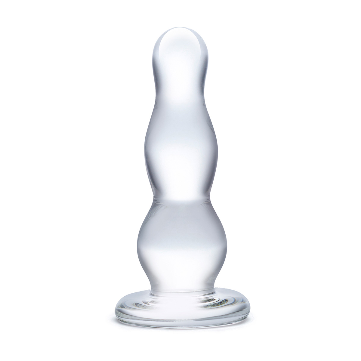 Glas Стеклянная елочка прозрачного цвета Glass Butt Plug 4 in
