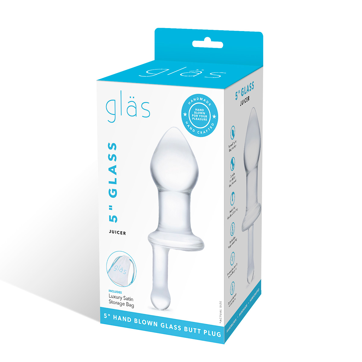 Glas Прозрачный плаг с ручкой Glass Juicer