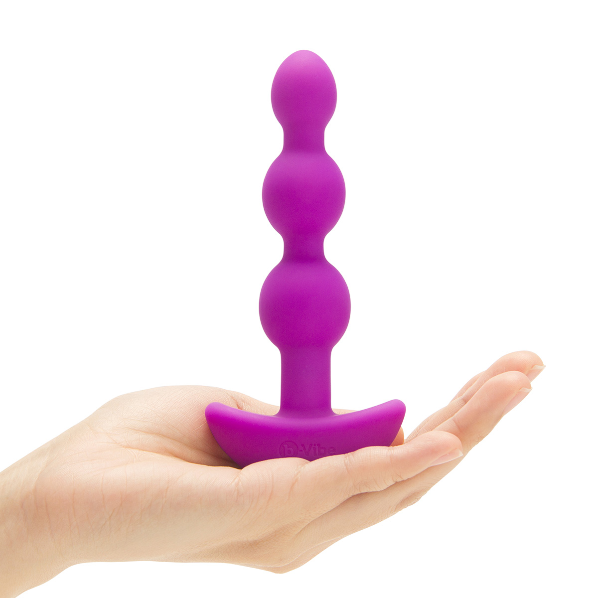 b-Vibe Анальные премиум-бусы с 2 моторами b-Vibe Triplet Anal Beads фуксия